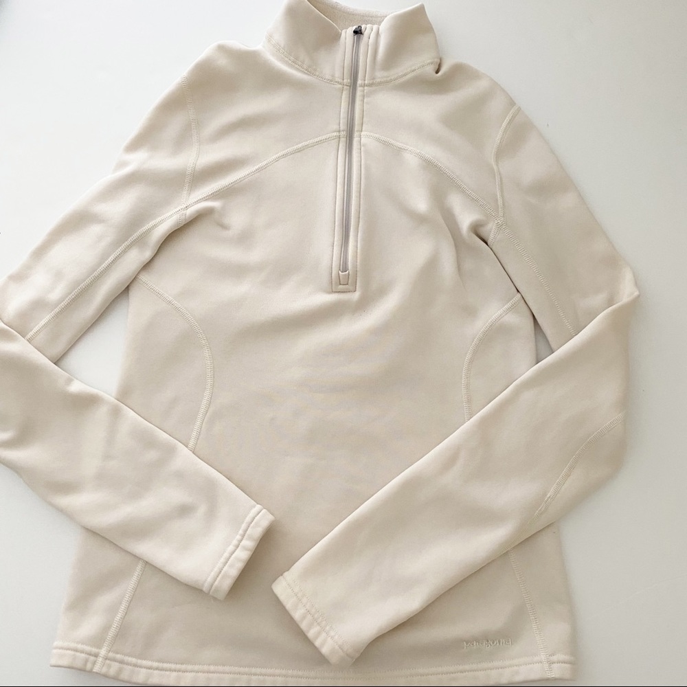 Patagonia cream 3/4 Zip-up